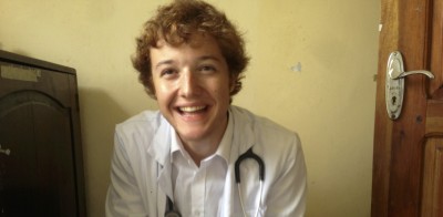 Jack on his hospital work experience in Tanzania