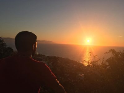 Looking out over the bay