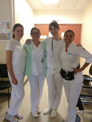 Claire and the staff at the hospital