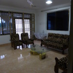 The Living room of our accommodation in Ghana