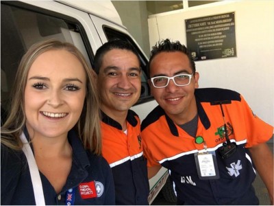 Ashleigh and her Mexican paramedic colleagues