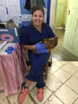 Kara on nursing placement in Tanzania