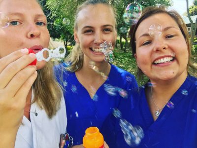 Kara on nursing placement in Tanzania