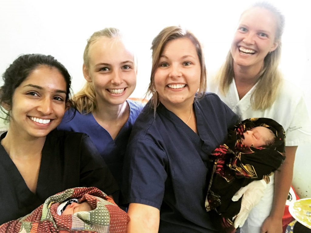 Kara on nursing placement in Tanzania