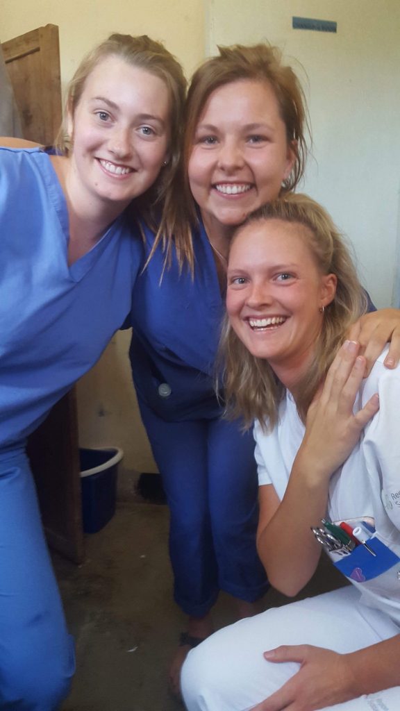 Kara on nursing placement in Tanzania