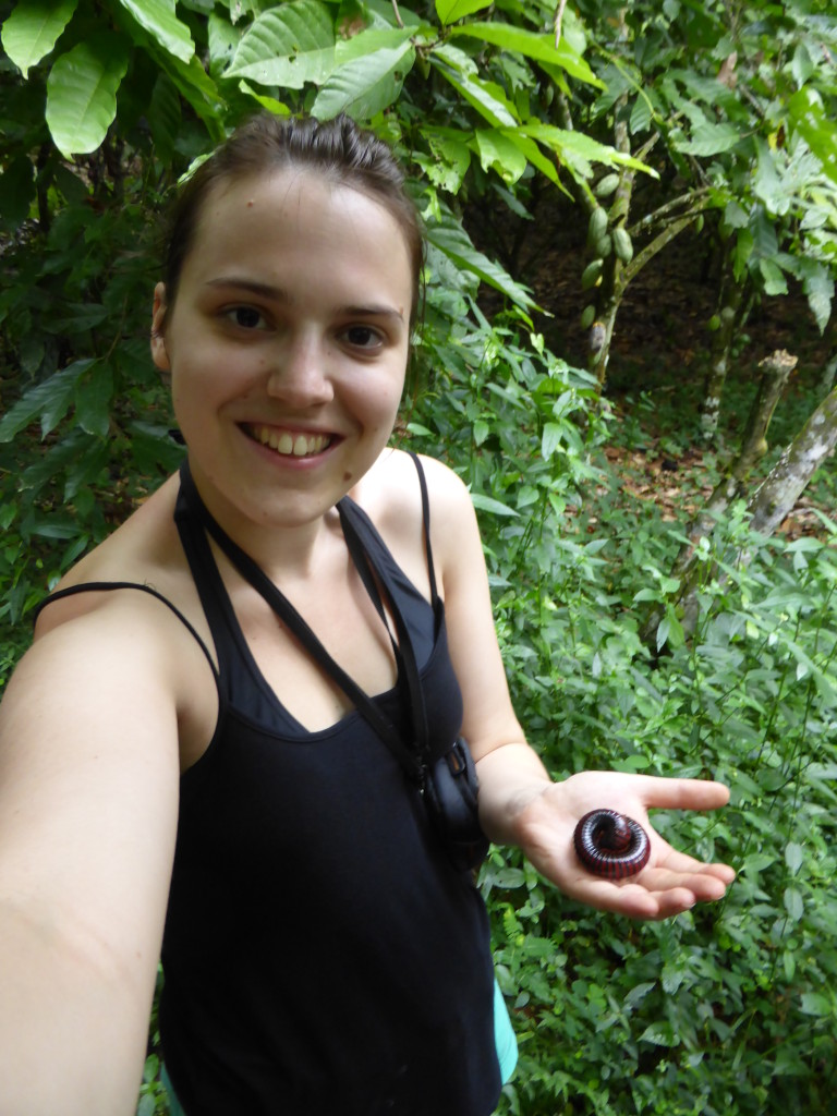 Charlotte on her elective Trekking in Ghana