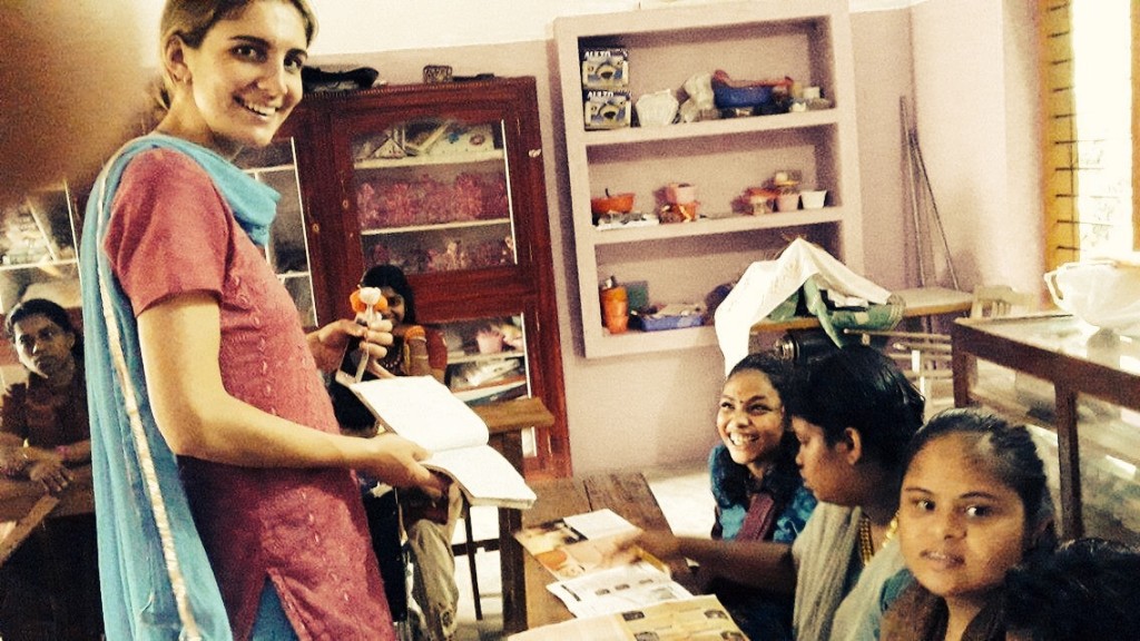 Tish with fellow doctors on her medical placement in India