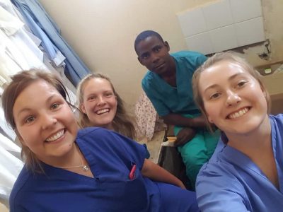 Kara on nursing placement in Tanzania